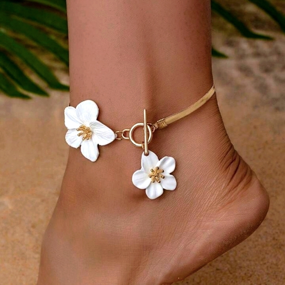 NEW‼️14K Gold Plated Iron Alloy Elegant Anklet